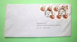 Sweden 1984 Cover To Molnlycke - Seed Aesculus - Gnomes Carrying Christmas Gifts - Lettres & Documents