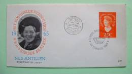 Netherlands Antilles (Curacao) 1965 FDC Cover - Princess Beatrix Of Holland - Crown Cancel - Antillen