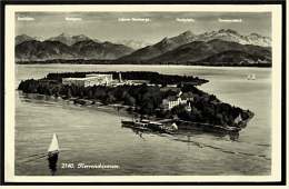 Herrenchiemsee  -  Fliegeraufnahme  -  Ansichtskarte Ca.1940    (2248) - Traunstein