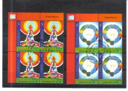 ESS202 UNO NEW YORK 2005 MICHL 994/95 VIERERBLOCK Used / Gestempelt - Used Stamps