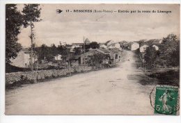 REF 136 : CPA 87 BESSINES Entrée Par La Route De Limoges - Bessines Sur Gartempe