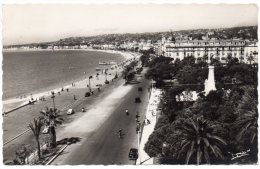 CP, 06, NICE, Le Jardin Albert 1er Et La Promenade Des Anglais, Voyagé En 1952 - Nice La Nuit