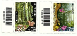 2011 - Italia 3286/87 Europa - Codice A Barre ---- - 2011-20: Mint/hinged
