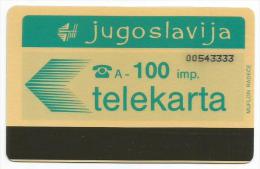 Yugoslavia 1990.  A - 100 Imp. Cat.no. 25. - Jugoslavia