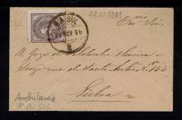 Portugal 1881 Cover Covers Lisboa Ambulancia R.A.SUL  Gc1558 - Briefe U. Dokumente