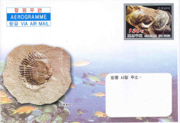 Nord Corea - Aerogram.MNH - Fossilien