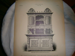 PLANCHE L ART ET L INDUSTRIE  BUFFET  ANNEE 1886 - Otros Planes