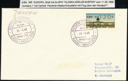 ARCTIC, Germany, MS"EUROPA"  11.5.1988, 2  Markings: ALASKA-KREUZFAHRTEN (from Juneau)!! 10.9-14 - Polareshiffe & Eisbrecher