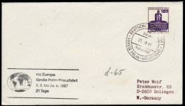 ARCTIC, Germany, MS"EUROPA"  27.8.1987,marking: GROSSE POLAR--KREUZFAHRT !! 10.9-16 - Polar Ships & Icebreakers