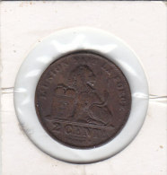 2 Centimes Cuivre Léopold II 1909 FR - 2 Cent