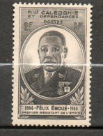 NOUVELLE-CALEDONIE Gouverneur Gl Eboué 1945 N°257 - Neufs