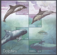 MICRONESIA ,2013,  MNH,DOLPHINS, MARINE LIFE, SHEETLET+ S/SHEET - Dauphins