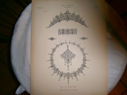 PLANCHE L ART ET L INDUSTRIE  BIJOUX  ANNEE 1886 - Andere Pläne