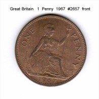 GREAT BRITAIN    1  PENNY  1967   (KM # 897) - D. 1 Penny