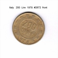 ITALY    200  LIRE  1978   (KM # 105) - 200 Lire