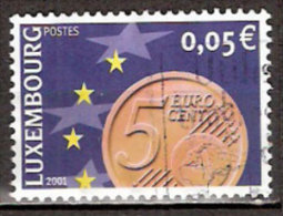 Timbre Luxmbourg Y&T N°1497 (1) Oblitéré. Cote 0.20 € - Usados