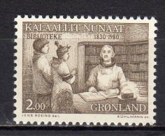 (SA0578) GREENLAND, 1980 (150th Anniversary Of Greenland Public Library Service). Mi # 123. MNH** Stamp - Unused Stamps