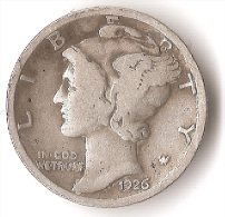 USA 10 CENTS  1926  ARGENT - 1916-1945: Mercury (kwik)