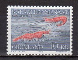 (SA0531) GREENLAND, 1982 (Northern Prawns). Mi # 133. MNH** Stamp - Unused Stamps