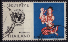 1971 Thailand - UNICEF - Used - Baby Moher / 25th Anniv. - UNICEF