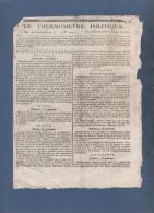 LE THERMOMETRE POLITIQUE 1er GERMINAL AN 7 - PORTUGAL - BERLIN - AUTRICHE - STRASBOURG - CONSCRITS - - Periódicos - Antes 1800