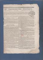 LE THERMOMETRE POLITIQUE 9 FLOREAL AN 7 - RATISBONNE - RASTADT - ITALIE GARGNANO LODI - TOULOUSE - - Kranten Voor 1800