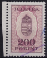 1991 Hungary - Revenue, Tax Stamp - 200 Ft - Used - Fiscales