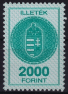 2000 Hungary, Ungarn, Hongrie - Revenue Stamp - 2000 Forint - MNH - Steuermarken