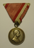 Austria Hungary Franz Joseph "Medal For Bravery II Class " Der Tapferkeit " 1914 Silver - Autres & Non Classés