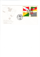 BRASILE  1985 - FDC - Yvert  1778/81 - Bandiere  Stati Del Brasile - FDC