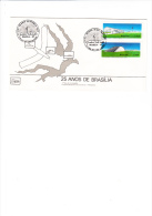 BRASILE  1985 - FDC - Yvert  1727/28 - 25 Anni Brasilia - FDC