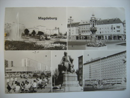 Magdeburg Fünfbildkarte 1982 Used Stamp - Magdeburg