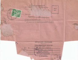 2381 Avis De Réception J21833-38 Yv 432  Iris 1 F Vert  Ob 3 12 1940 - Cartas & Documentos