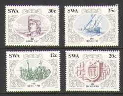 1986 South-West Africa SWA -  Diego Cao 4v., Sailing, Ship, Michel 583/86  MNH - Onderzoekers