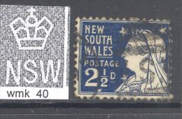 NEW SOUTH WALES, 1897 2½d Blue (P12) VFU (wmk SG40), SG297b - Usados