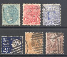 NEW SOUTH WALES, 1902 To 1/- (wmk No. 65) U/VFU, Cat 17 - Oblitérés