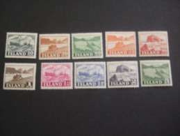 ICELAND  1940       YVERT  224/33         MNH **   (S49-NVT) - Unused Stamps