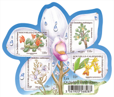 Nouvelle-Calédonie 2013 - Flore, Fleurs, Orchidées - BF Neufs // Mnh - Blokken & Velletjes