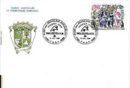 FDC TAAF Philexfrance 1989 . Dumont D'Urville. - FDC