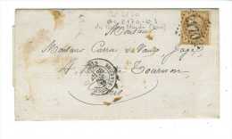 France // Lettre Pour Nice Le .. Décembre 1866 - 1863-1870 Napoléon III. Laure