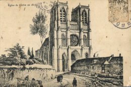 (111) Very Old Postcard - Carte Postale Ancienne - France - Corbie Church Circa 1817 - Corbie