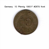 GERMANY   10  PFENNIG  1993 F   (KM # 108) - 10 Pfennig