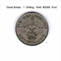 GREAT BRITAIN   1  SHILLING  1948  (KM # 864) - I. 1 Shilling