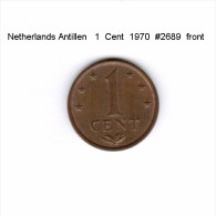 NETHERLANDS ANTILLEN   1  CENT  1970  (KM # 8) - Niederländische Antillen