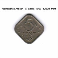 NETHERLANDS ANTILLEN   5  CENTS  1980  (KM # 13) - Antilles Néerlandaises