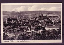 AK ANSBACH -Blick Vom Drechselsgarten Karte Gebr. 1937 - Ansbach