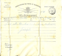 Télégramme De NAMUR Pour LEUZE-LONGCHAMPS En 1887  RARE. - Telegraphenmarken [TG]