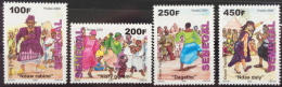 Sénégal 2009/2010 Danse Traditionnelle Traditionnal Dancing Tanz Sport Culture Kultur 4 Val. RARE MNH - Senegal (1960-...)