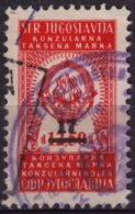 1970 Yugoslavia - Consular Revenue Stamp - 17/12,5 Din Overprint - Dienstmarken