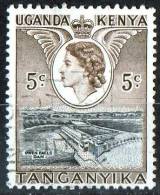 Kenya, Uganda & Tanganyika 1954 5c Owen Falls Dam Used - Kenya, Ouganda & Tanganyika